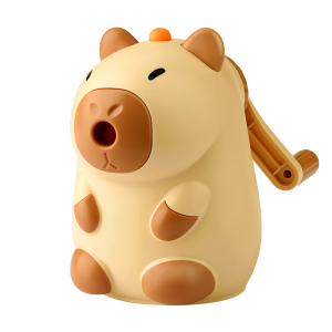 卡皮巴拉卷笔刀手摇铅笔削笔器手动转笔刀学生专用自动卡通可爱儿童刨笔刀削笔机铅笔刀销笔器文具自动进铅笔