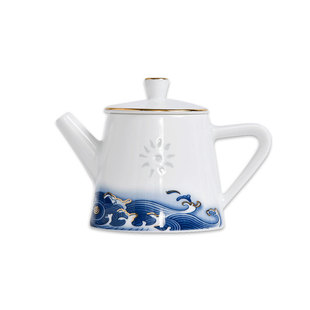 玉柏玲珑景德镇茶具套装喝茶中式青花白瓷器茶杯大泡茶壶陶瓷家用