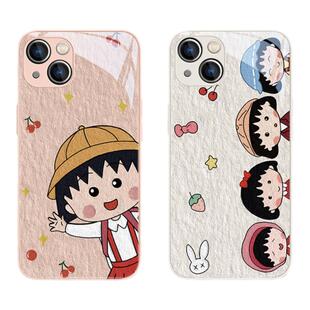 适用iphone17promax手机壳樱桃小丸子16/15苹果14plus少女心苹果13闺蜜12小众可爱11卡通xsmax新款xr女x玻璃8