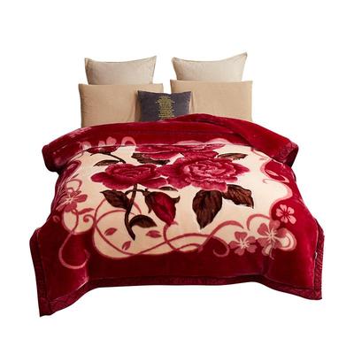 拉舍尔毛毯加厚保暖单人宿舍盖毯