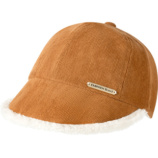 伊米伦儿童帽子鸭舌帽秋冬款保暖加厚宝宝棒球帽可调节帽围男童潮