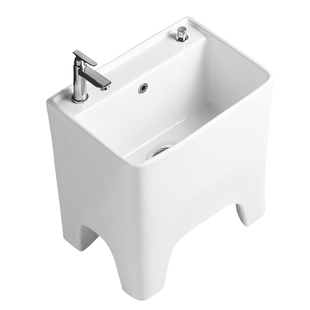 家用加高拖把池屋外阳台墩布池高脚拖布池带龙头海绵拖布盆卫生间