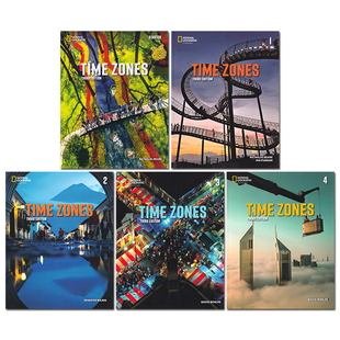 国家地理Time Zones新时空 第三版 starter/1/2/3/4级别 学生书+练习册+在线练习 时间地带 新版正品现货 原版进口