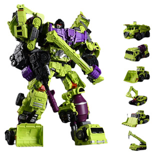 儿童变形玩具大力神合体金刚工程车机器人男孩模型手办礼物混天豹