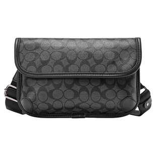 Cnoles Katbee新款时尚胸包小方包棋盘格单肩包街头小挎包斜跨包