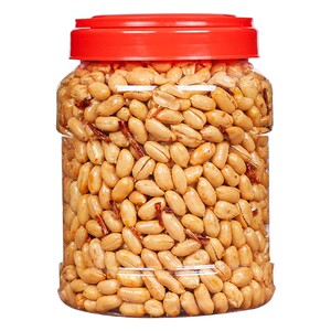 麻辣花生500g罐装下酒菜批发五香味花生米小鱼零食小吃开袋即食