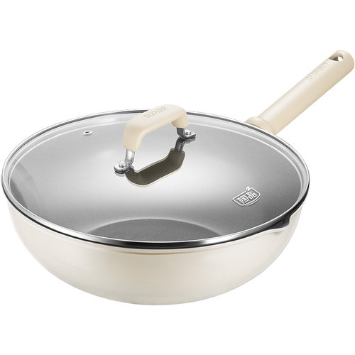 苏泊尔不粘锅炒菜锅家用无氟涂层燃气灶电磁炉专用平底陶瓷锅炒锅