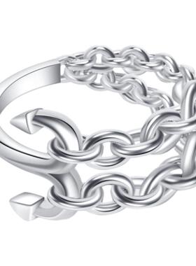 海锚戒指海锚设计独特情侣戒指