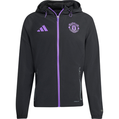 Adidas/阿迪达斯正品2025秋季款男士日常运动连帽足球外套JV5351