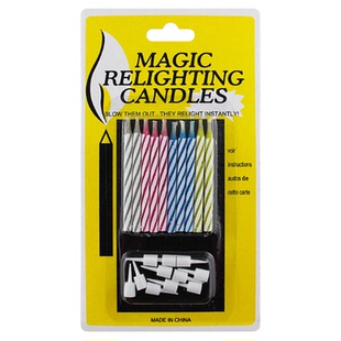 孙艺洲生日复燃蛋糕魔术恶搞整蛊搞怪复明吹不灭蜡烛创意装饰螺纹