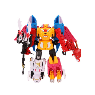 神兽金刚玩具正版超变星甲六合体变形机器人拼装模型益智儿童玩具