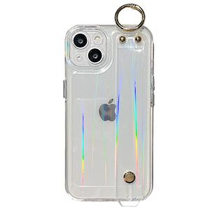 腕带透明适用iPhone15苹果16手机壳17女款13支架14硅胶12手腕11镭射16promax防摔15promax套17pro全包14p潮牌
