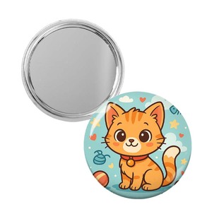 定做吧唧随身镜明星动漫图案应援个性创意卡通小礼品便携镜子定制