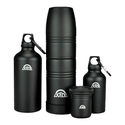 DOITE多伊特运动水壶户外铝壶水瓶不锈钢保温杯4个杯子组合套装