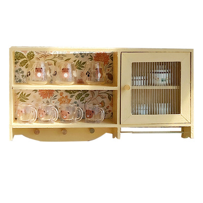 bjd娃屋家具小布墙壁吊柜玄关