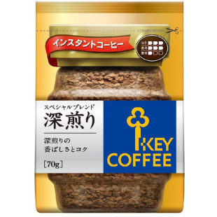 加速新陈代谢日本真品key coffee现磨纯黑无糖奶原味深煎速溶咖啡