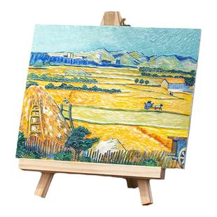 [梵高丰收]玩作diy浮雕油彩数字油画小尺寸手绘画手工画套装