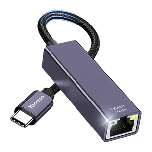 羽博typec转网口千兆手机直连网线笔记本电脑c口接网卡连接转接口USB外接连接器tpc转rj45网络转换器有线免驱