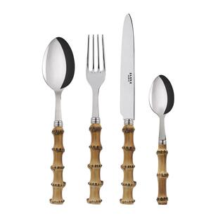 法国Sabre Paris竹柄高级不锈钢西餐餐具牛排刀叉勺子家用全套装