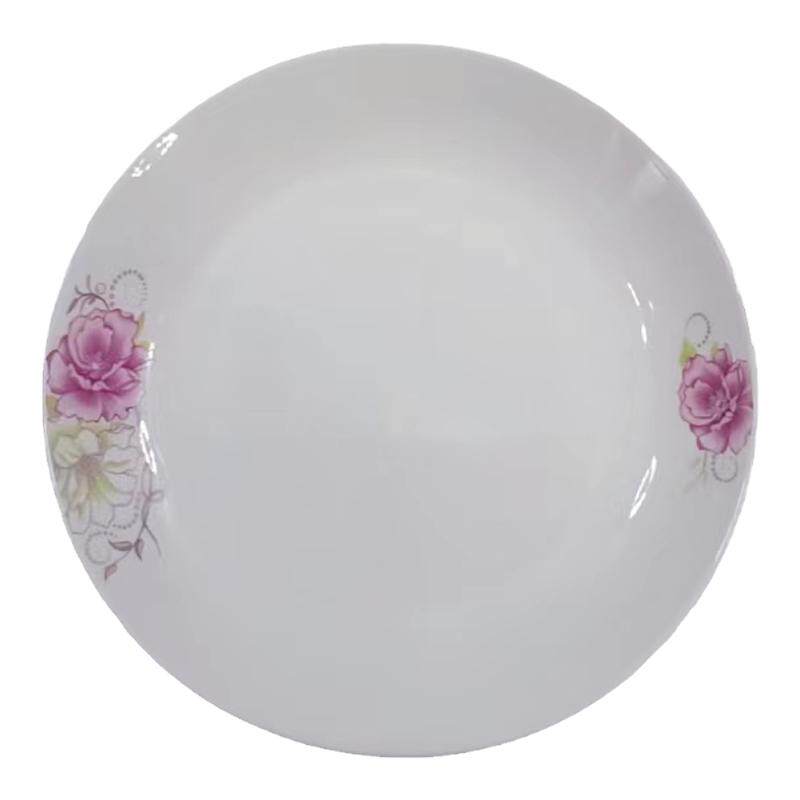 家用陶瓷菜盘盘子套装菜碟菜盘餐具10只装陶瓷饭盘汤碟子可微波炉