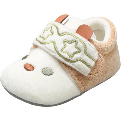 牧童加绒保暖新生儿软底步前鞋