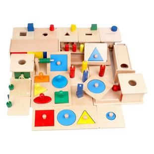 蒙氏益智教具lovevery抽屉盒子蒙特梭利0-3岁亲子ic班教早教玩具