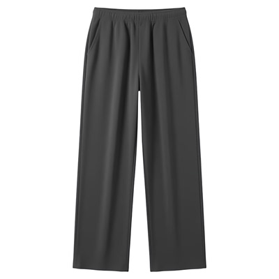 Solid color casual straight leg sweatpants纯色休闲直筒卫裤女