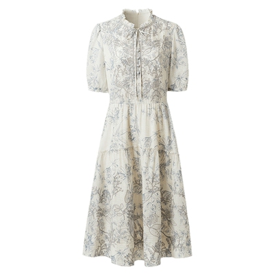 VGRASS日本进口泡泡棉浪漫连衣裙