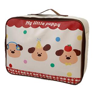 可爱卡通旅行收纳袋女便携行李箱衣服整理包短途大容量手提收纳包