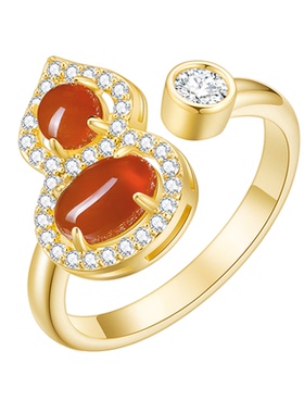 EAUFLORA葫芦开口戒指原创设计