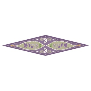 PANLULUPAN小众原创春夏女菱形桑蚕丝真丝围巾纱巾披肩自制紫色