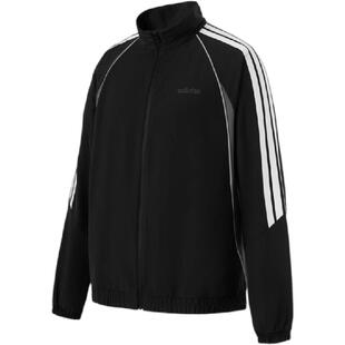 adidas阿迪达斯外套男正品2025新款休闲上衣运动立领夹克KB5655