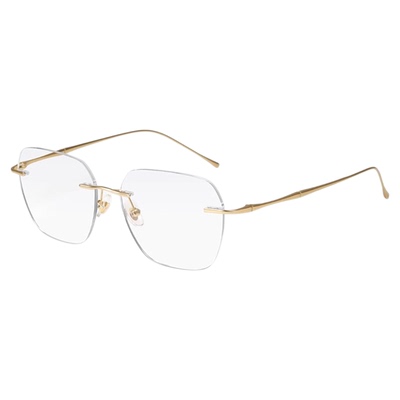 大脸眼镜男纯钛无框防蓝光可配近视镜加宽加大眼镜架男镜框160mm