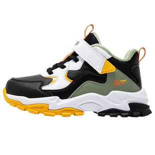 特步儿童棉鞋冬款新款男童鞋运动鞋加绒保暖二棉魔术贴减震棉鞋子