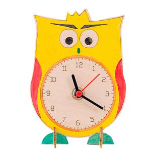 幼儿园钟表模型小学生学习2针手工DIY材料钟面教具一二年级认识时间两针联动12时24时学具小学数学儿童自制