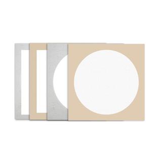 曹一阁加厚卡纸宣纸半生熟卡纸圆形方形镜面纸空白仿古毛笔书法国画工笔画软卡专用装裱纸作品初学者半生半熟