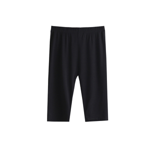 莫代尔七分打底裤女士薄款五分安全裤小个子八分高腰外穿大码短裤