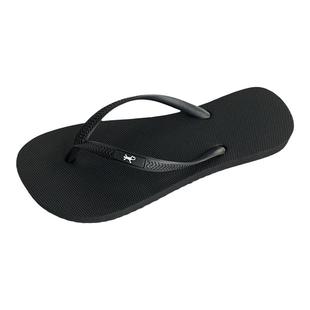 夏新款人字拖情侣纯色简约沙滩欧美防滑平底男女夹脚凉拖鞋黑白色