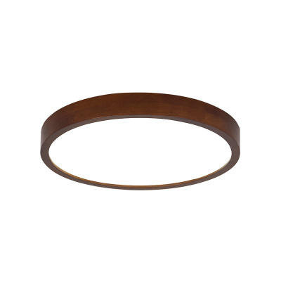 胡桃木色led吸顶灯天猫精灵智能