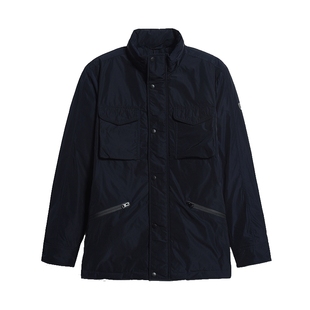 圣大保罗男士羽绒服秋冬90白鸭绒合身版立领短款百搭工装保暖外套