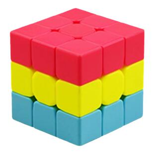 奇艺幼儿园儿童入门魔方汉堡三明治凹凸火山小红帽黄初学培训玩具