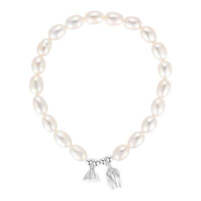 LNIEER女999纯银淡水珍珠手链