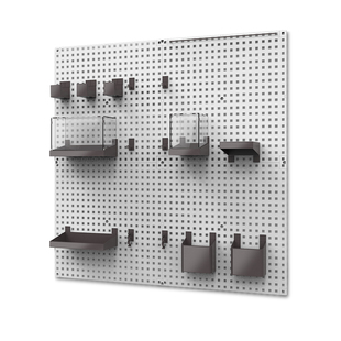 洞洞板DIY定制墙壁置物架儿童房装饰创意收纳手办架北欧免打孔