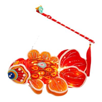新年手提灯笼锦鲤鱼灯玩具扭扭棒手工编织diy材料包送儿童礼物