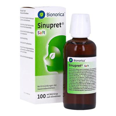 欧洲直邮德国药房欧龙马Sinupret仙璐贝儿童鼻炎糖浆100ml鼻窦炎