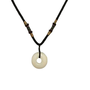 相思红豆平安FU白玉菩提戒指手工diy菩提平安扣项链男女情侣闺蜜