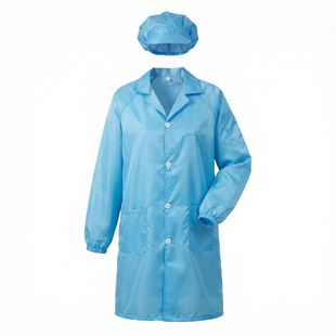 防静电无尘大褂条纹防尘服工作服食品工厂防护服男女防静电大褂