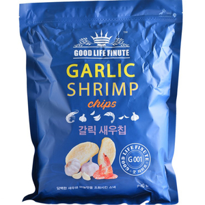 韩国进口 FINUTE趣莱福蒜味虾片240g网红膨化食品休闲零食小吃
