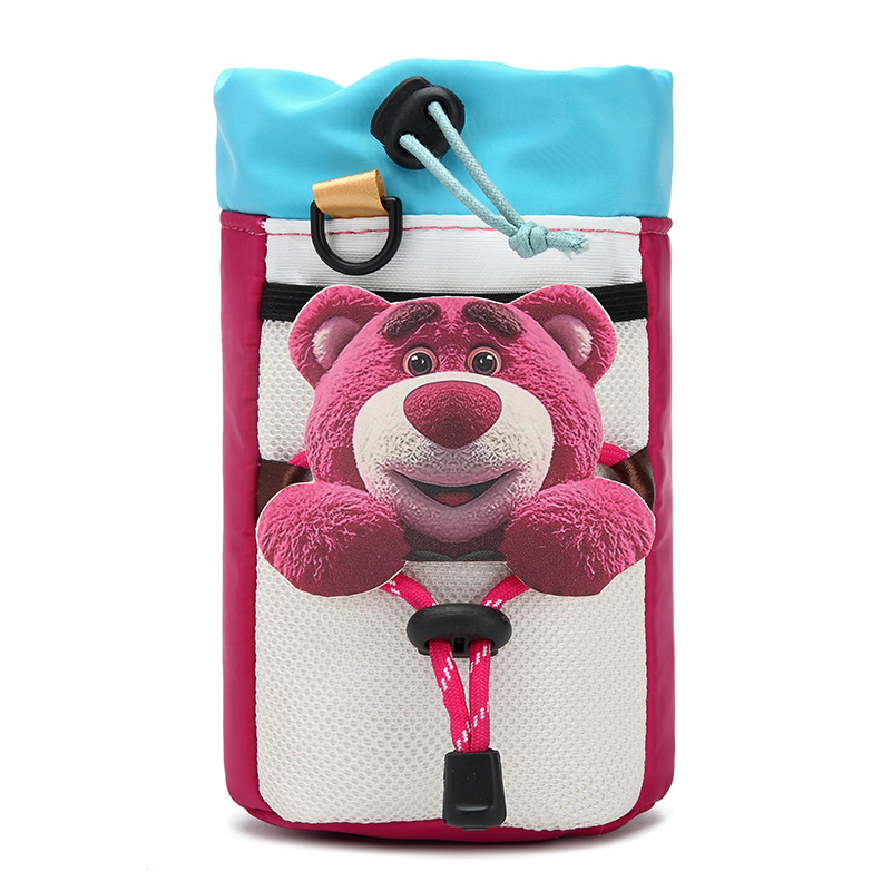 2025新款哪吒超可爱露营风自行单车骑行挂包水壶杯前车筐收纳包