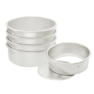 三能蛋糕模具4/6/8/10寸活底凸点阳极硬膜空气炸锅戚风胚家用烘焙